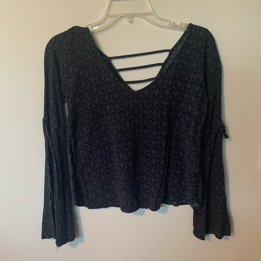 Hollister Navy Long Sleeve